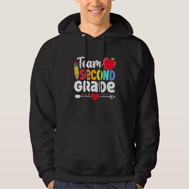 Moletom Team Second Grade Hello 2nd Grade Back To School T (Frente)