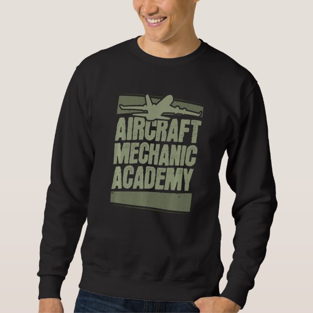 Moletom Technician Academy Engineer  Aircraft Mechanic (Frente)