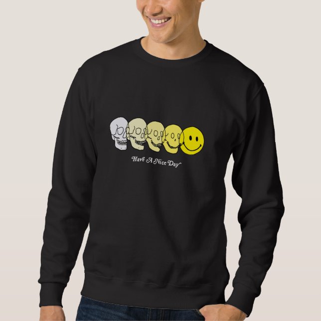 Moletom Techno Evolution Acid House Sorri Techno DJ Music (Frente)