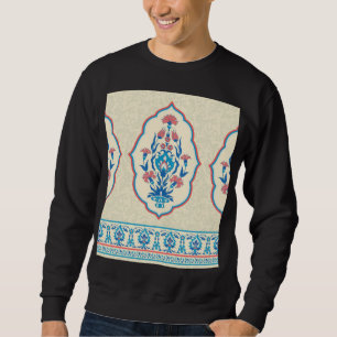 Moletom Tecido Étnico Floral: Elegância Invisível