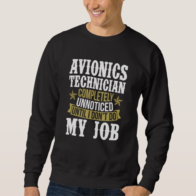 Moletom Técnico de Avionics completamente despercebido (Frente)