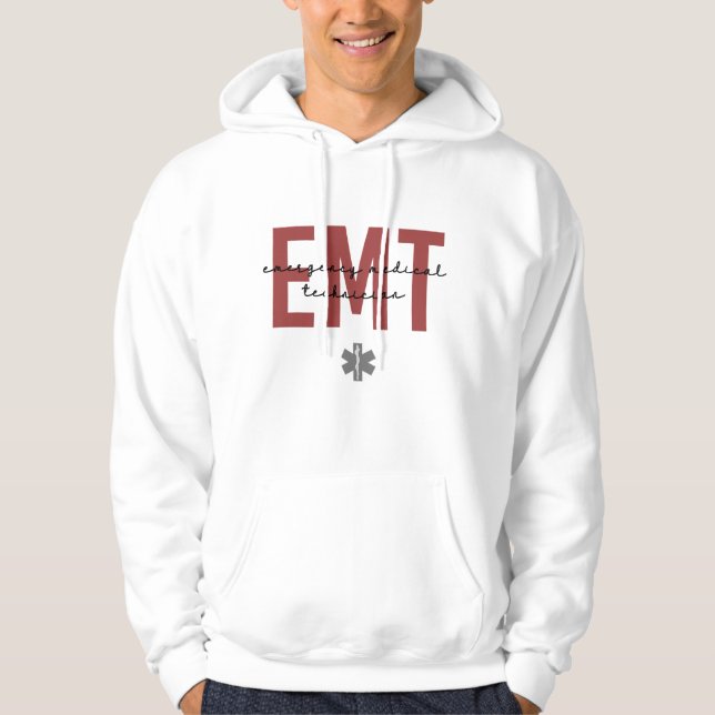 Moletom Técnico médico de emergência EMT (Frente)