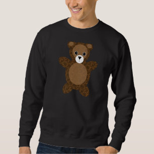 Moletom Teddy Bear Brown Damask