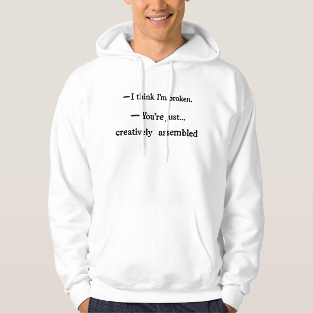 Moletom Tee da Cotação Montada Criativamente (Frente)