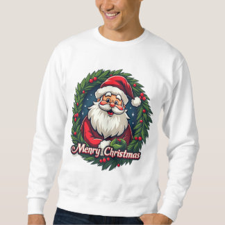 Moletom Tee Gráfico de Papai Noel - Espalhar Alegria Feria