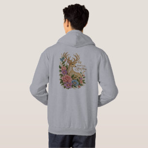 Moletom Tem Menos Medo e Brilha Mais: Veado Floral Ornamen