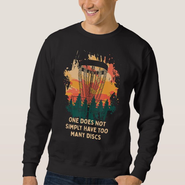 Moletom Tem muitos discos Disco Golfe Humor Golfer 3 (Frente)