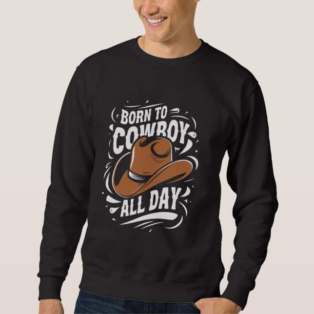 Moletom Tema Ocidental do Estilo de Vida do Cowboy Ranking (Frente)