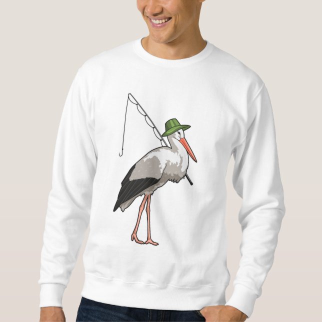 Moletom Tempestade na pesca com vara de pesca (Frente)
