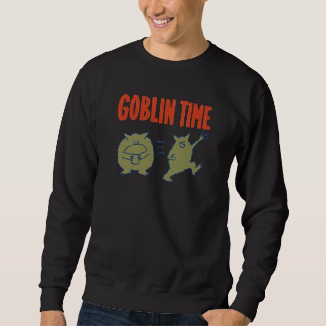 Moletom Tempo de Duende Divertido Cogumelo Excêntrico (Frente)