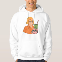 Moletom Tempo do Matcha Bubble Tea – Gi Anime Laranja Esté