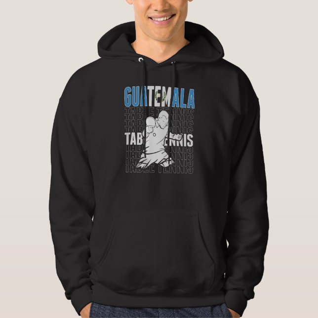 Moletom Tênis de Mesa da Guatemala     Apoie o Ping da Gua (Frente)