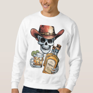 Moletom Tequila Cowboy Skull   Desenho do Partido Whiskey 