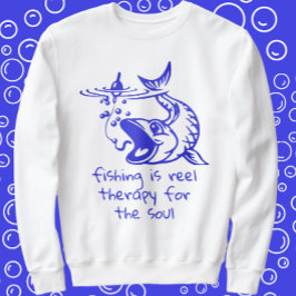 Moletom Terapia de Enguia Humor de Pesca