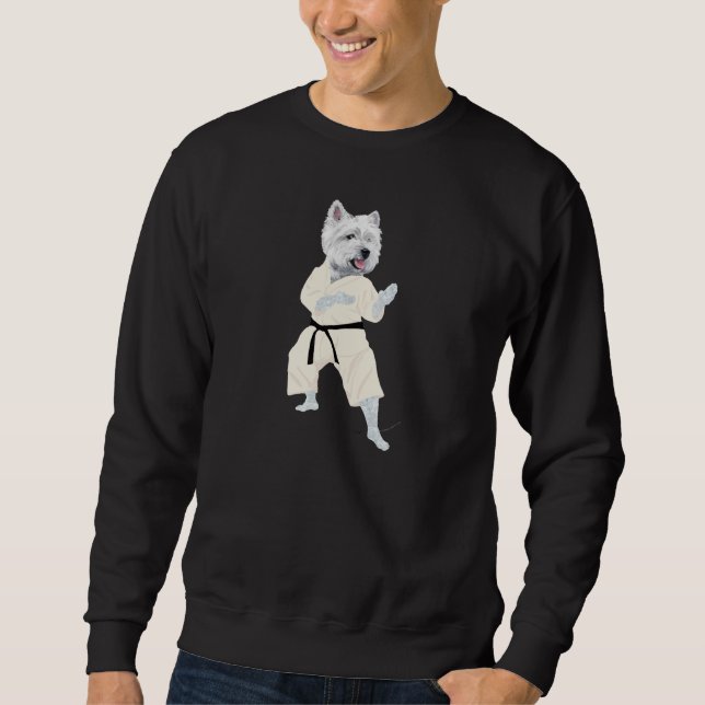 Moletom Terrier West Highland KARATE ! (Frente)