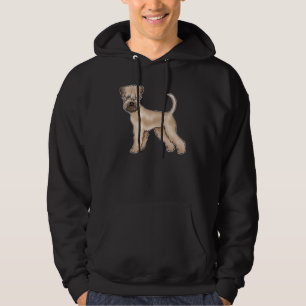 Moletom Terrier Wheaten de Capa Macia Cachorro Marrom Fofo