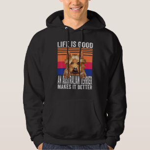 Moletom Terriers Australianos Tornam Sua Vida Boa Vintage
