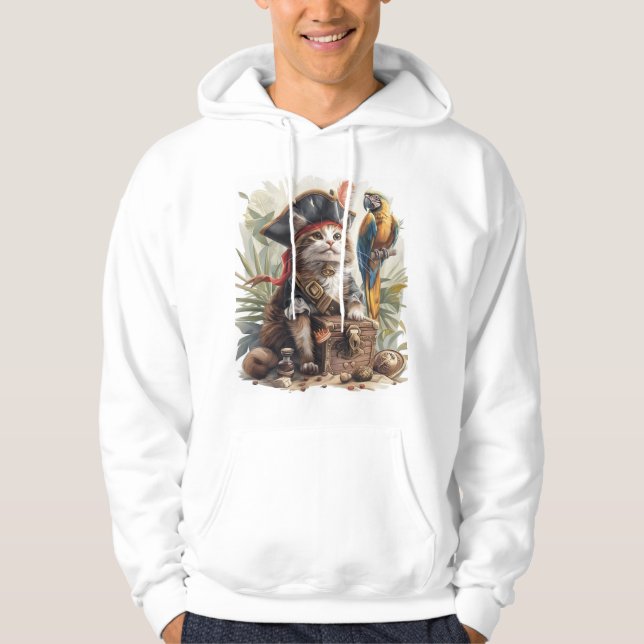 Moletom Tesouro de Gato Pirata (Frente)