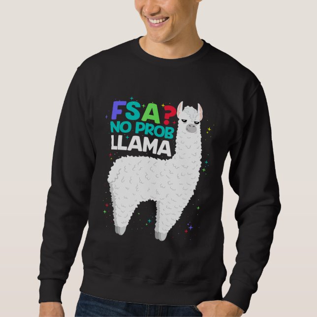 Moletom Teste FSA sem teste de professor do Prob Llama (Frente)