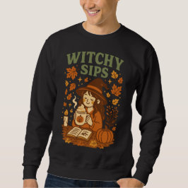 Moletom Testemunha Sips Halloween | Café da Bruxa Cozy