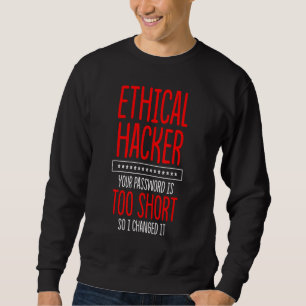 Moletom Testor de Caneta 8 da Cybersecurity do Hacker Étic