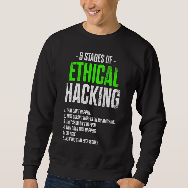 Moletom Testor de Caneta de ti para cibersegurança do hack (Frente)