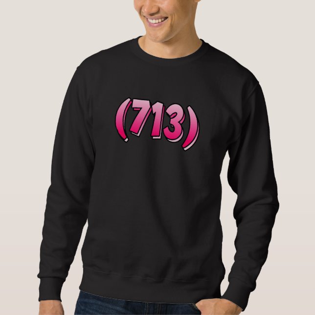 Moletom Texas 713 Area Code Houston Pasadena Pearland Leag (Frente)
