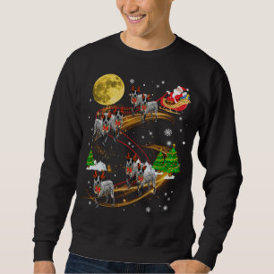 Moletom Texas Heeler Reindeer Papais noeis de salto de Nat