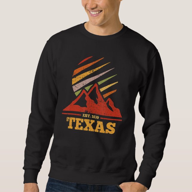 Moletom Texas Retro Vintage (Frente)