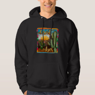 Moletom Texas Serape Cacto Vibrações do Deserto Western Ro