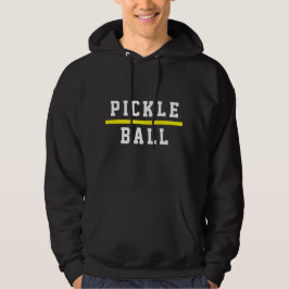 Moletom Texto De Esportes Atlíticos De PICKLEBALL Em Preto