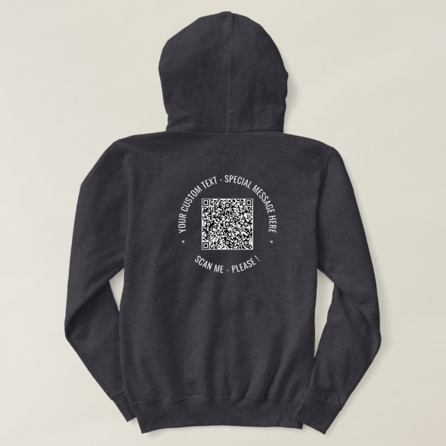 Moletom Texto personalizado do seu Hodie de Informações de (Verso do Design)