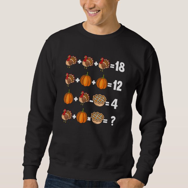 Moletom Thanksgiving Order Of Operations Quiz Mathematics  (Frente)