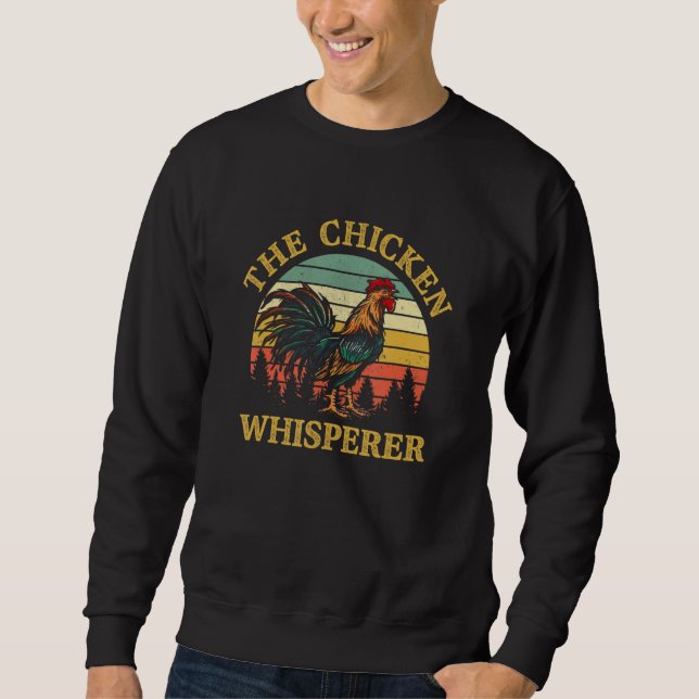 Moletom The Chicken Whisperer Vintage   Chicken   Farming (Frente)