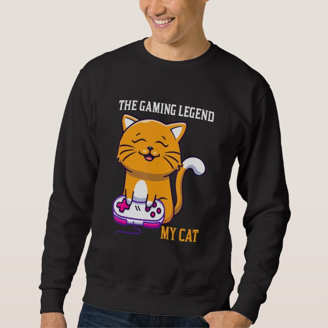Moletom The Gaming Legend My Cat Gamer Kitten Cute Meme (Frente)