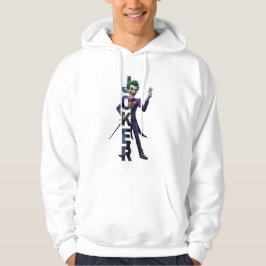 Moletom The Joker Artistic Illustration Men's White Hoodie