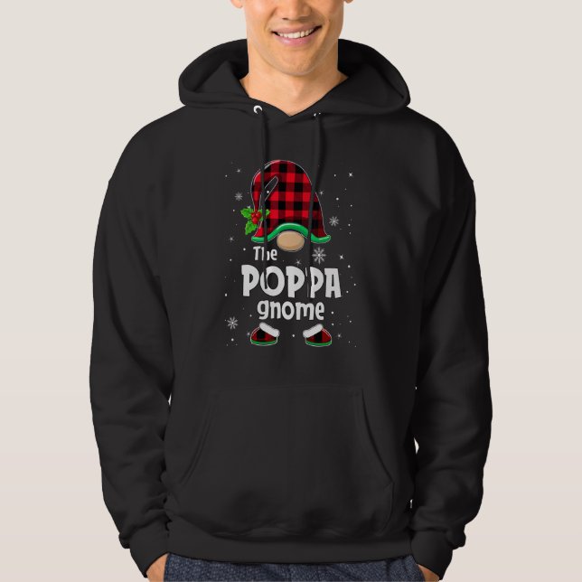 Moletom The Poppa Gnome Buffalo Plaid Christmas Matching F (Frente)