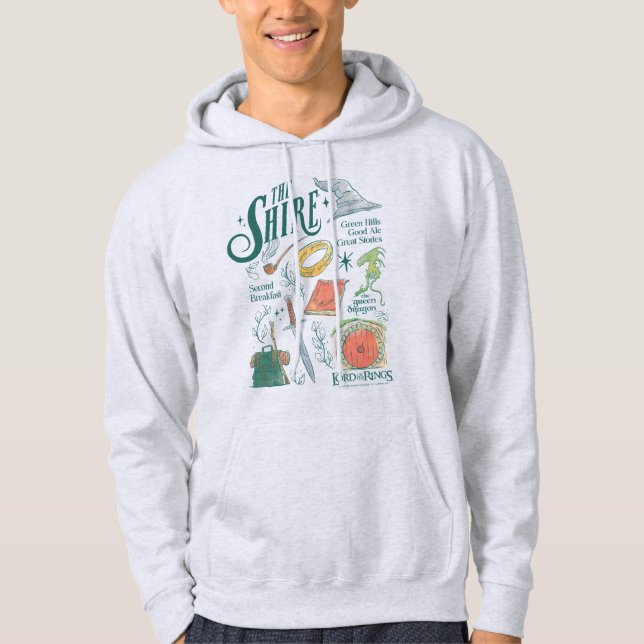 Moletom THE SHIRE™ Watercolor Collage Graphic (Frente)