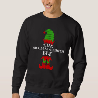 Moletom The Shoulder-Length Elf Christmas Matching Family 