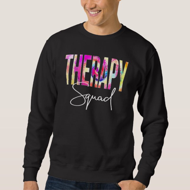 Moletom Therapy Squad Tie Dye Back To School Women Appreci (Frente)