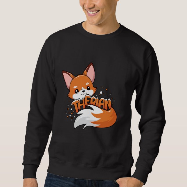 Moletom Therian Fox Furry Tail Proud Fox Kawaii Alter Kin  (Frente)