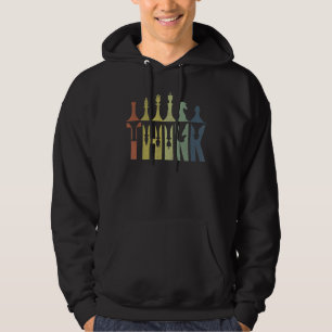 Moletom Think Retro Vintage Chess Pieds Player Chess Coa