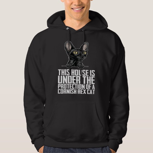 Moletom This house is under the protection of a cornish re (Frente)