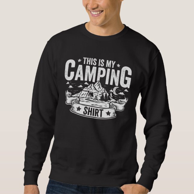 Moletom This Is My Camping  Camper Outdoor Travel for Men  (Frente)