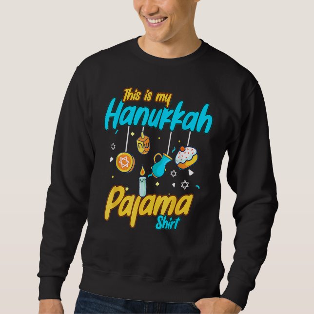 Moletom This Is My Hanukkah Pajamakah Hanukkah  Pjs (Frente)