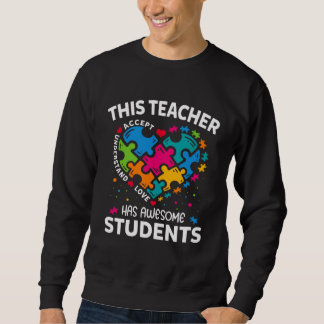 Moletom This Teacher Has Awesome Students Autism Awareness