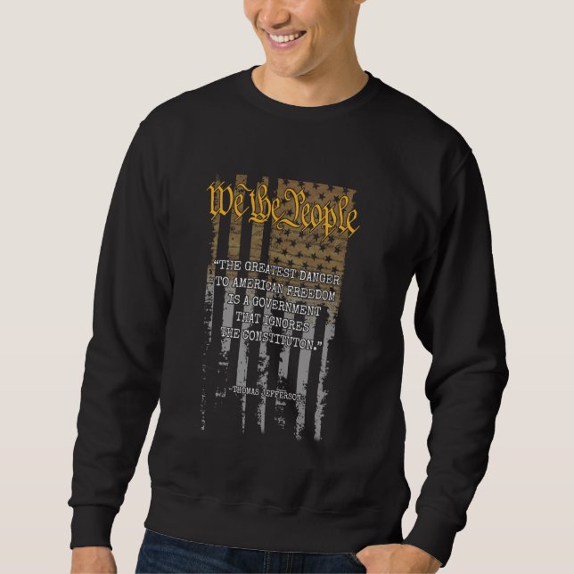 Moletom Thomas Jefferson Somos a Liberdade Pessoas 4 de ju (Frente)