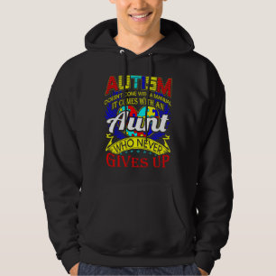Moletom Tia Autismo Nunca Desiste Da Consciência