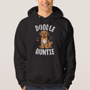 Moletom Tia de Cachorro Kawaii, tia-garçonete Goldendoodle