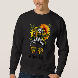 Moletom Tia Life Messy Hair Bun Sunflower Madre